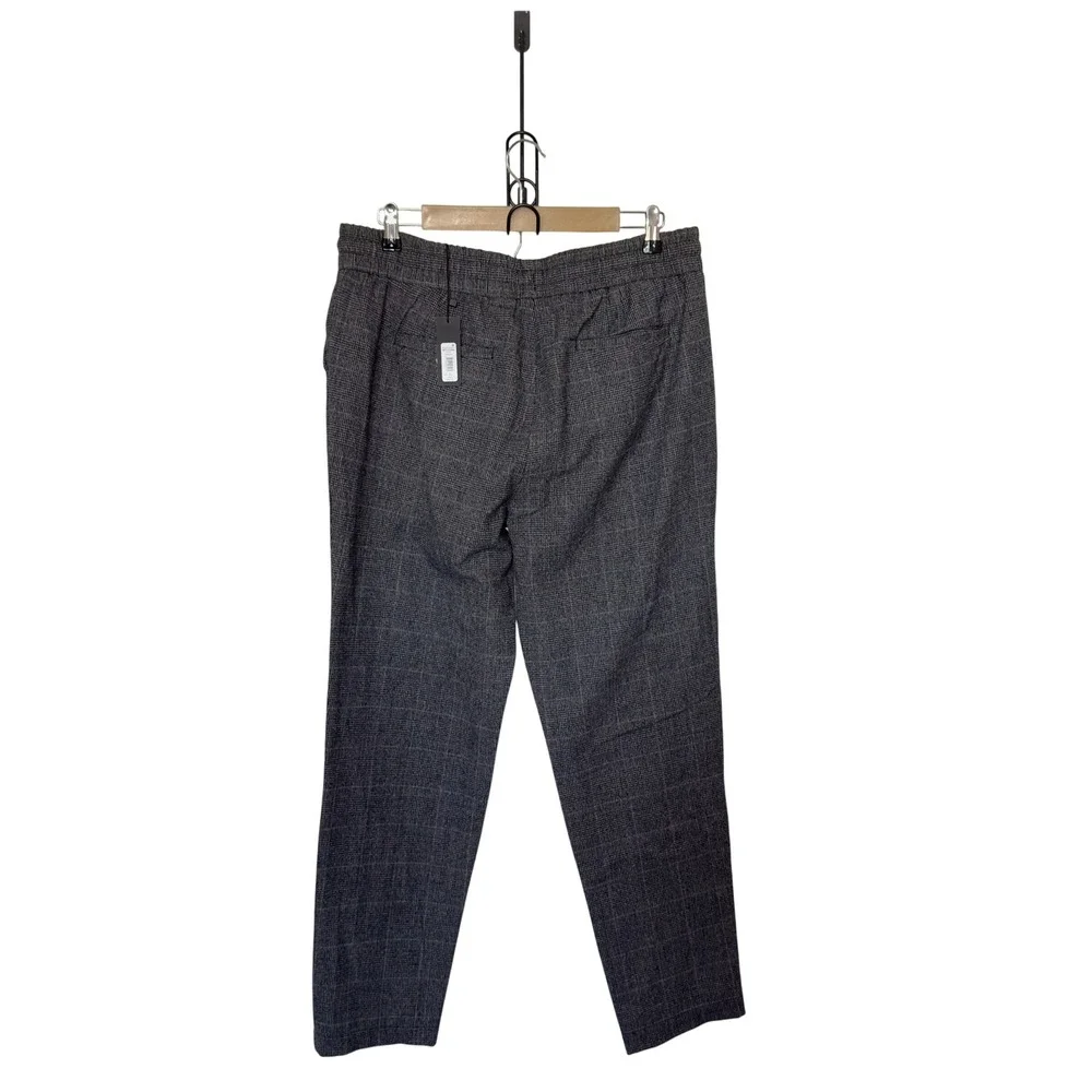 Natori Men XL Charcoal‎ Dogen Glen Plaid Casual Lounge Pants Quiet Luxury Nordic